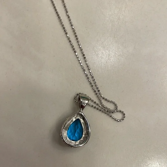 NWOT! Sajen silver apatite necklace - Picture 3 of 4